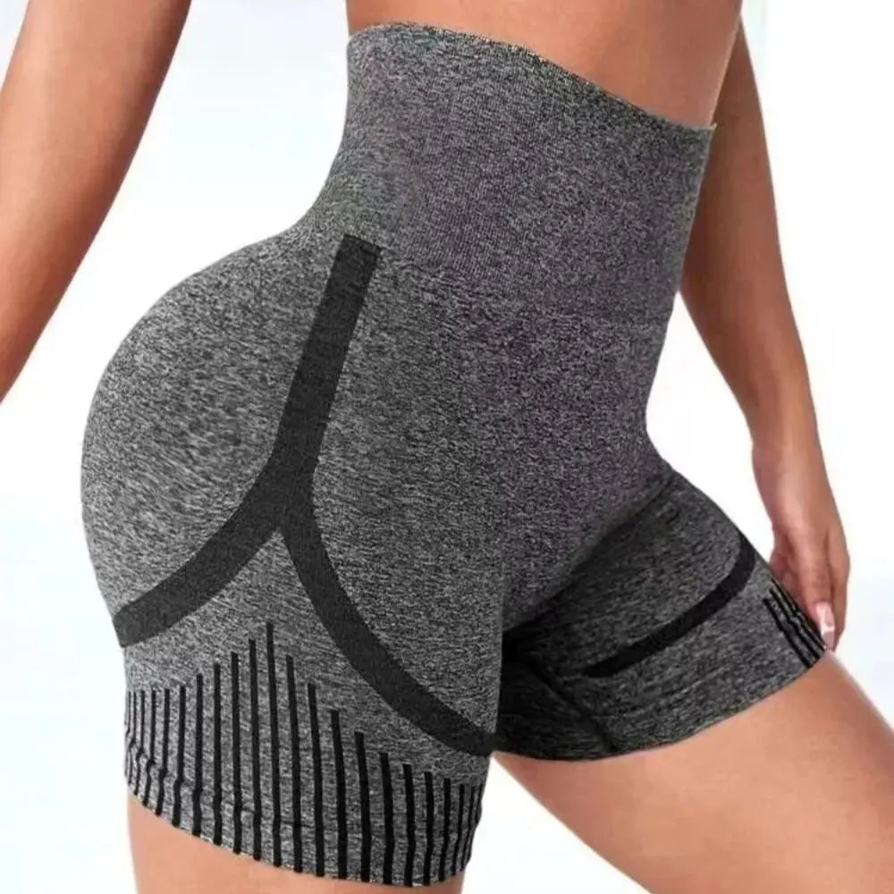 Dames Hoge Taille Yoga Shorts - Sportieve Lift & Fitnessbroek